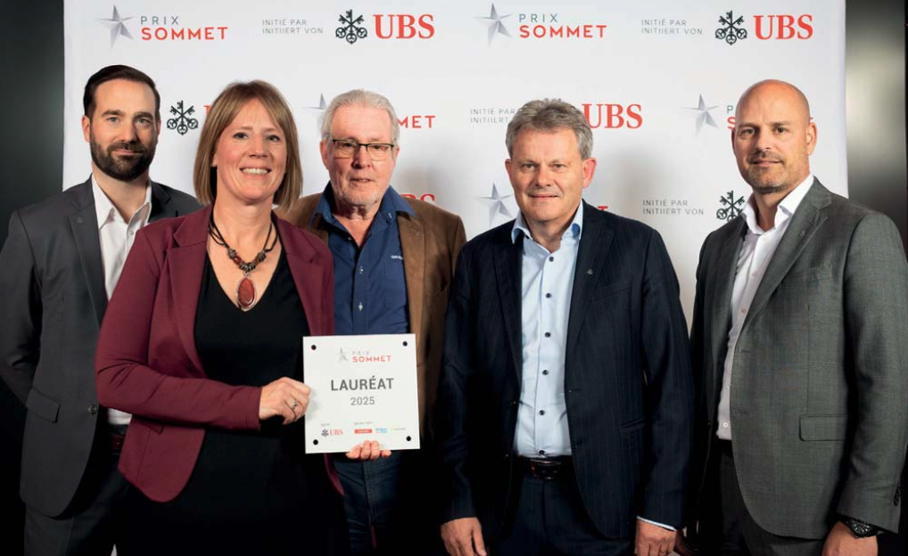 Le Prix Sommet UBS a été décerné à GRAU Electricité SA, établie à Monthey.